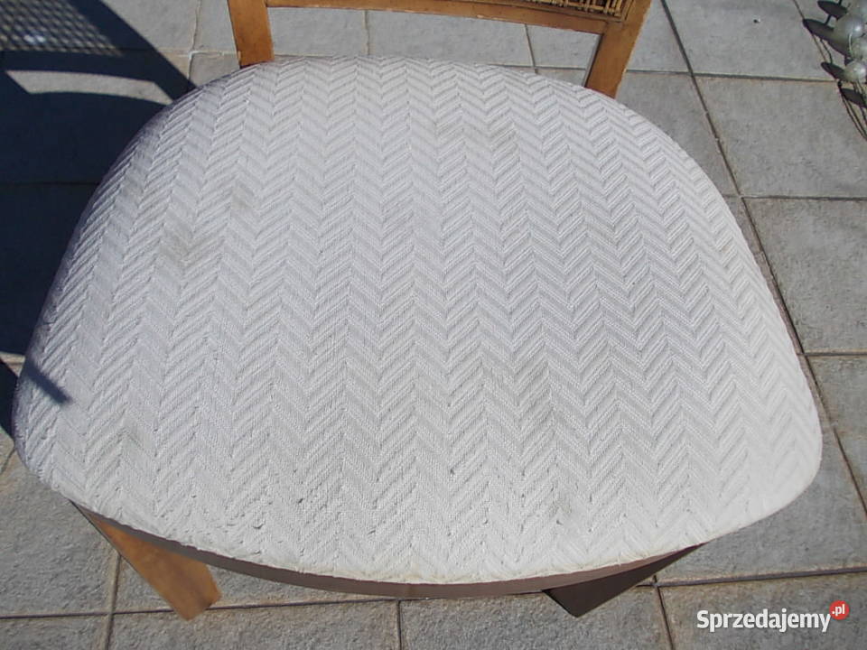 krzesła drewniane kpl8 USA z rafią oryginalne mazowieckie Falenty Nowe sprzedam