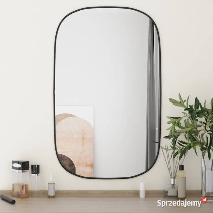 Lustro ścienne czarne 80x50 WM348226