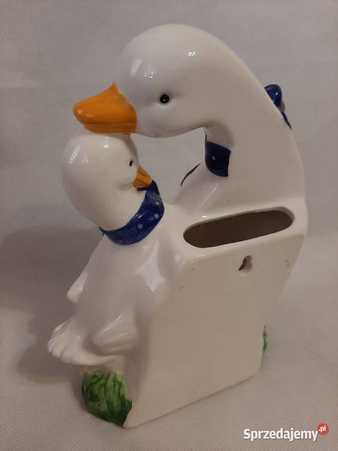 Ceramiczna figurka kaczuszkagąska pojemnik do Inowrocław sprzedam