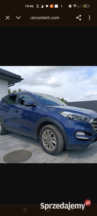 Hyundai Tucson 17 CRDI 141 2017r Automat 141KM Adamowa Góra