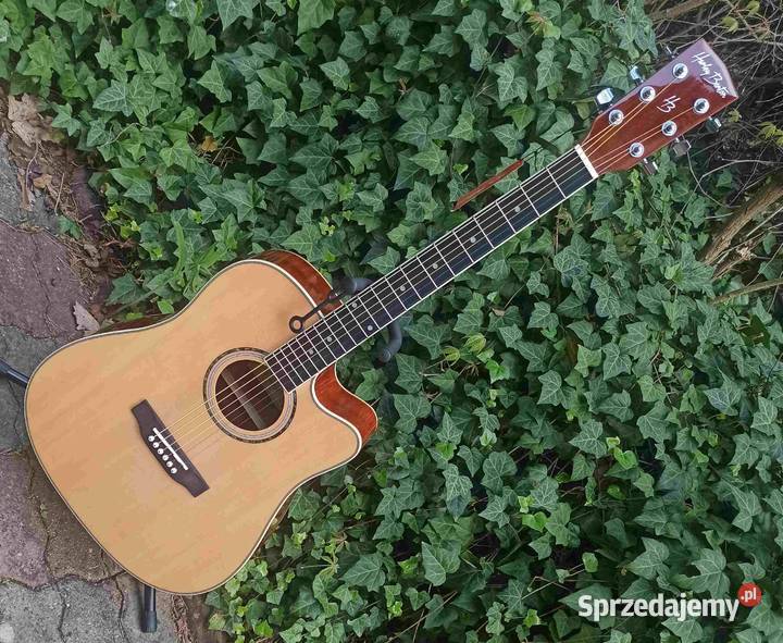 Nowa gitara elektro akustyczna HB D120CE NT cutaway Gitary i akcesoria