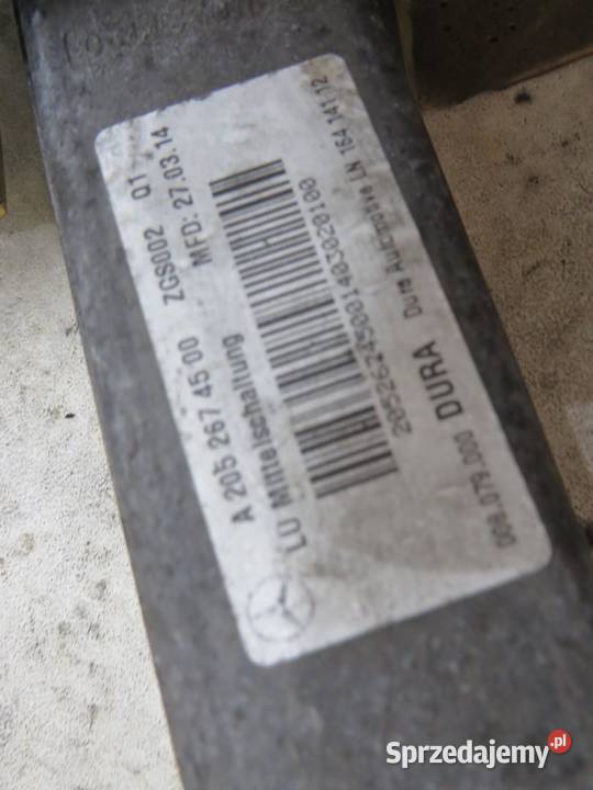 WYBIERAK ZMIANY BIEGÓW MERCEDES W205 A2052674500 Części samochodowe