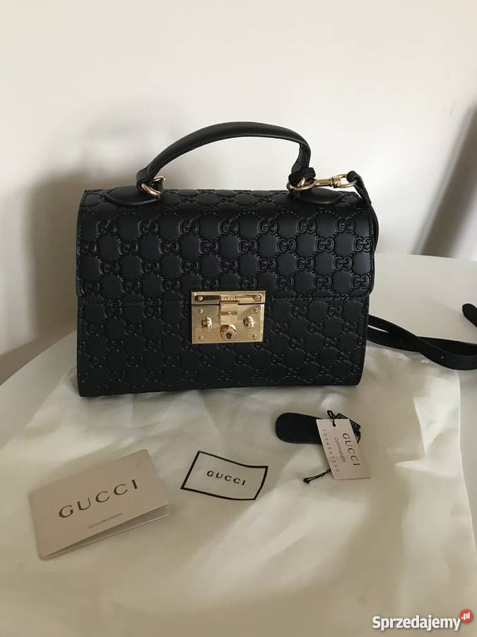 Gucci Padlock monogram medium skórzana torebka opolskie