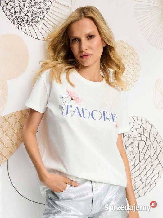 tshirt z napisem Sinsay niebieski Olkusz sprzedam