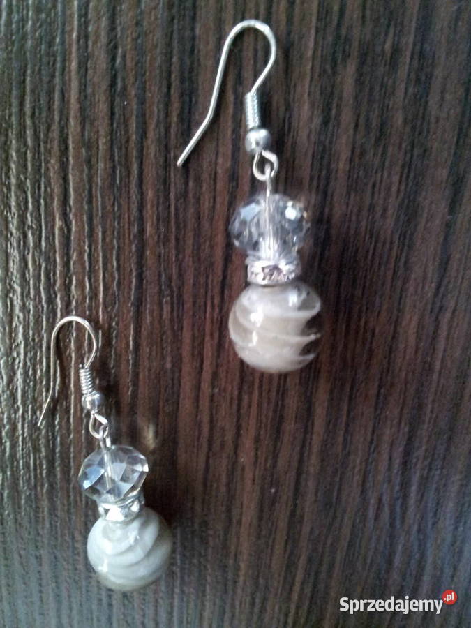 Kolczyki nowe kulki zielone Pszczyna