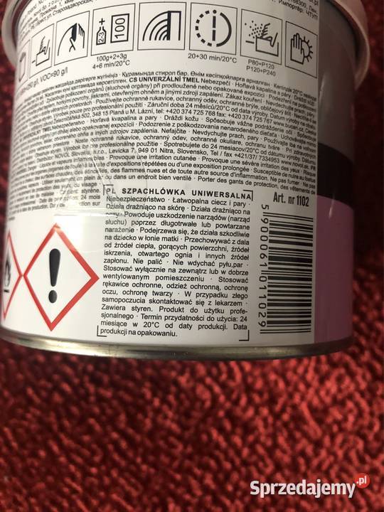 Szpachlówki Novol UNI uniwersalna i wykańczająca zachodniopomorskie