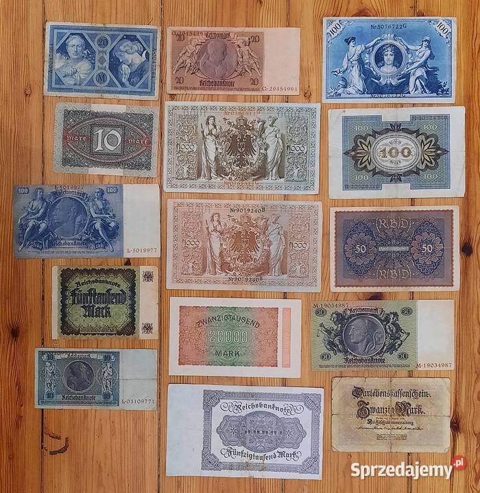 Zestaw Starych Banknotów N3 śląskie Gliwice