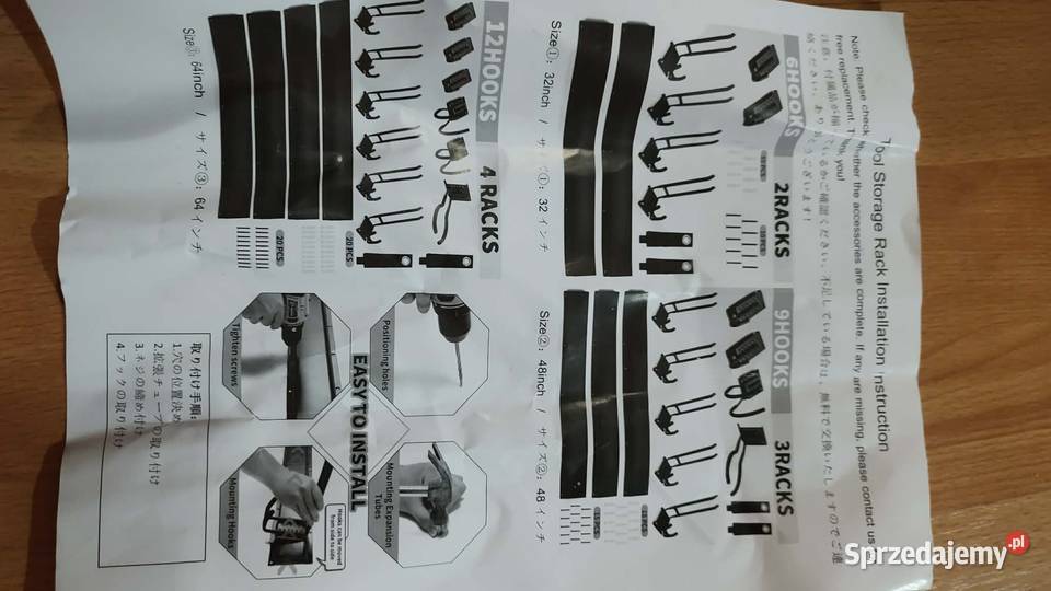 organizer ścienny na narzędzia wieszaki Książ Wielkopolski