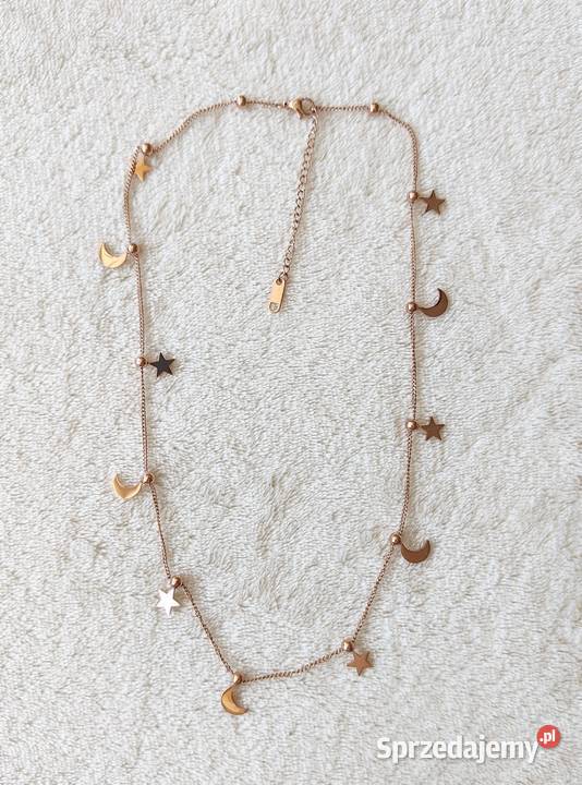 Nowy naszyjnik gwiazdy księżyce gwiazdki