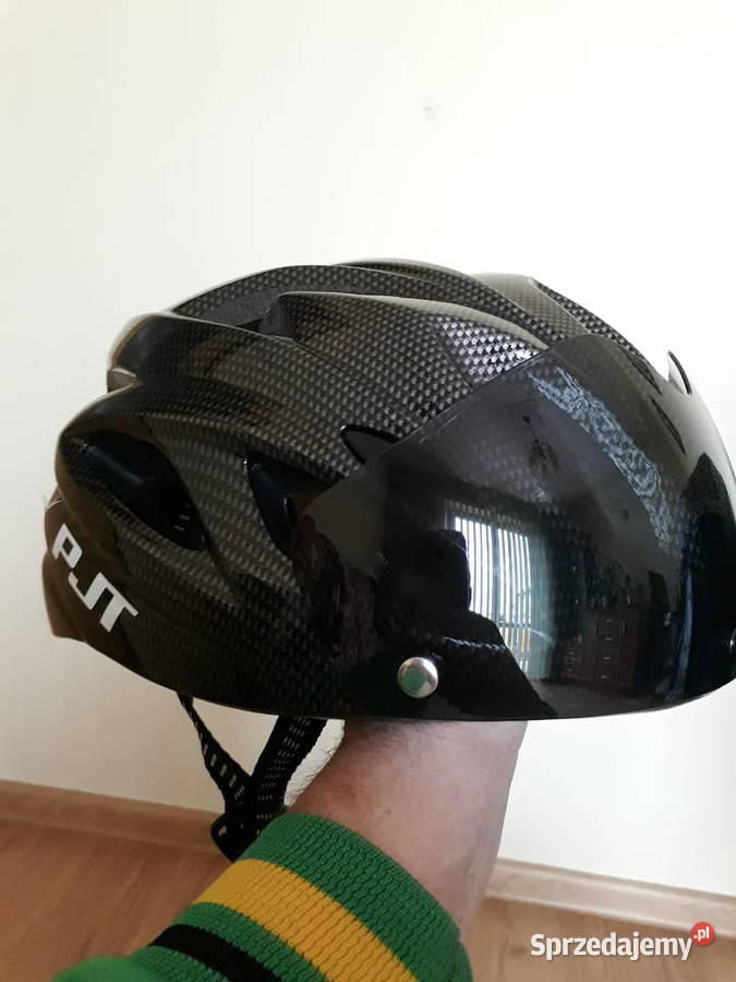 Kask rowerowy z szybką damski męski nowy