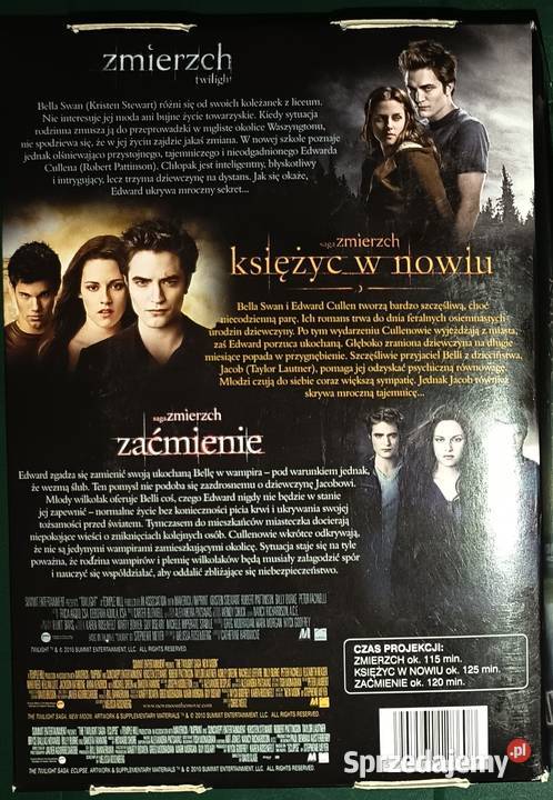 Saga Zmierzch trylogia zmierzch księżyc w nowiu Rzeszów