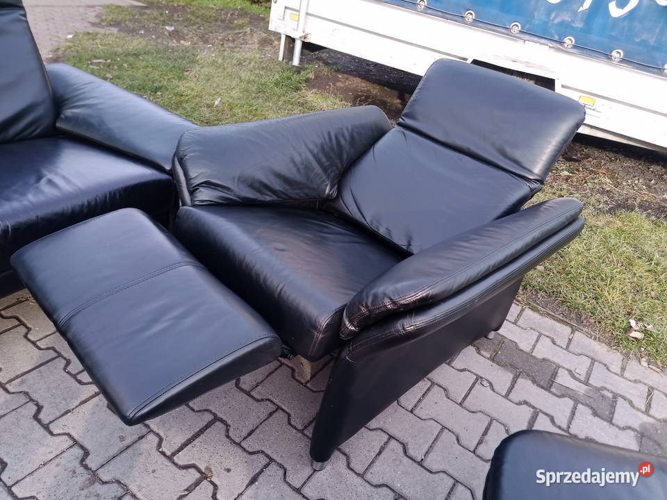 Komplet Rozkładany RELAX 321 i Stolik Skóra sprzedam