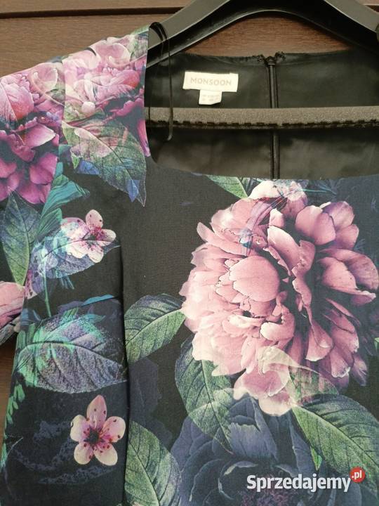 Sukienka elegancka letnia M w kwiaty Gdańsk sprzedam