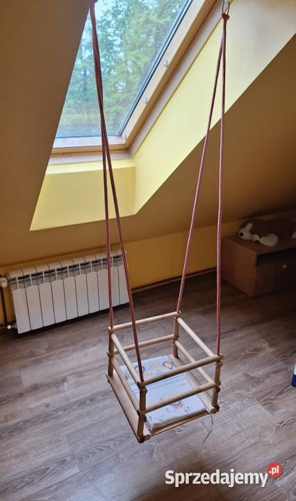 Huśtawka dzieci drewniana solidna i mocna Legionowo