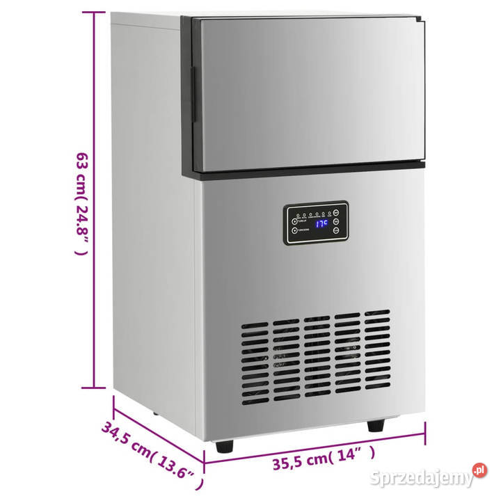 Kostkarka do lodu srebrna 45 24 h WM153682 Warszawa