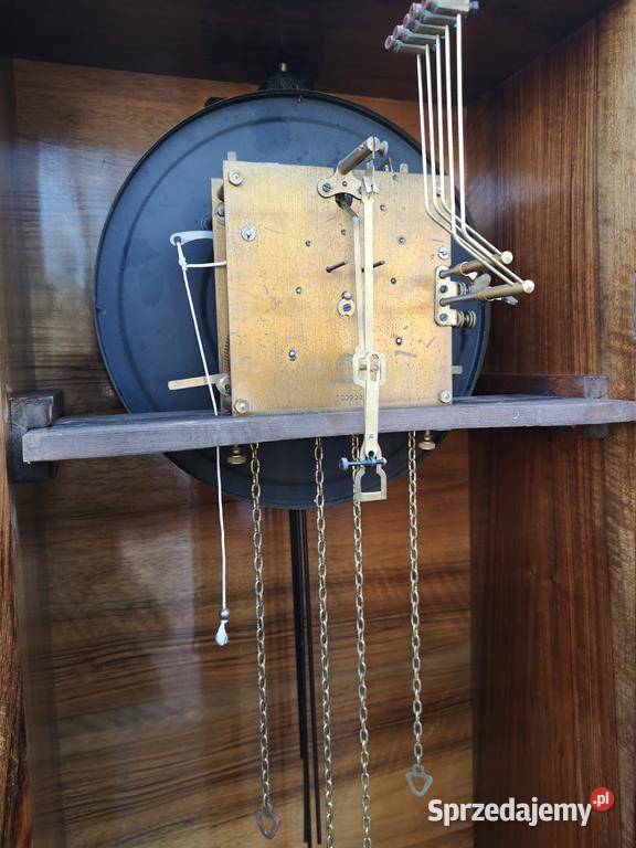 Zegar Stojący Orzech ArtDeco Stary Antyk wielkopolskie Swarzędz