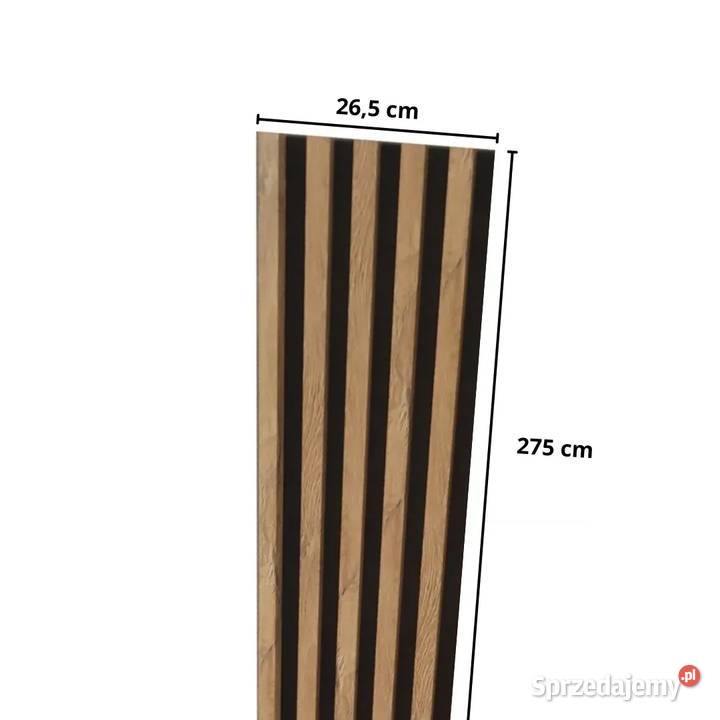 NOWE Lamele na czarnej płycie HDF 265x275