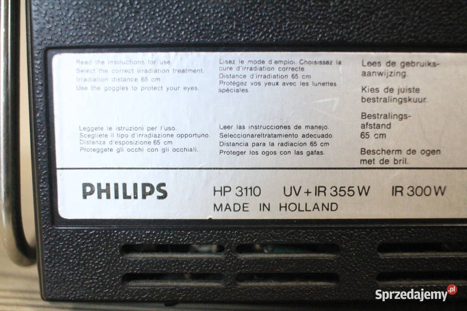 ZABYTEK Lampa kwarcowa solarium PHILIPS HP3110 Pszczyna sprzedam