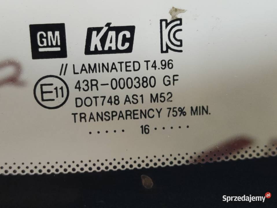Szyba Czołowa Przednia Opel Karl 2017 Pleszew sprzedam