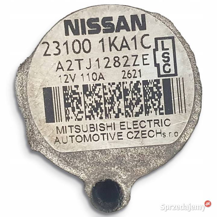ALTERNATOR Nissan Qashqai 16 16V 231001KA1C osobowe