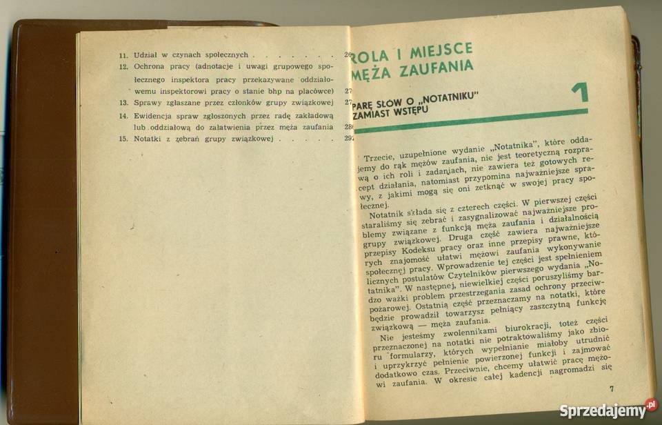 Notatnik męża zaufania Tadeusz Sieczyński PRL Ostrów Wielkopolski