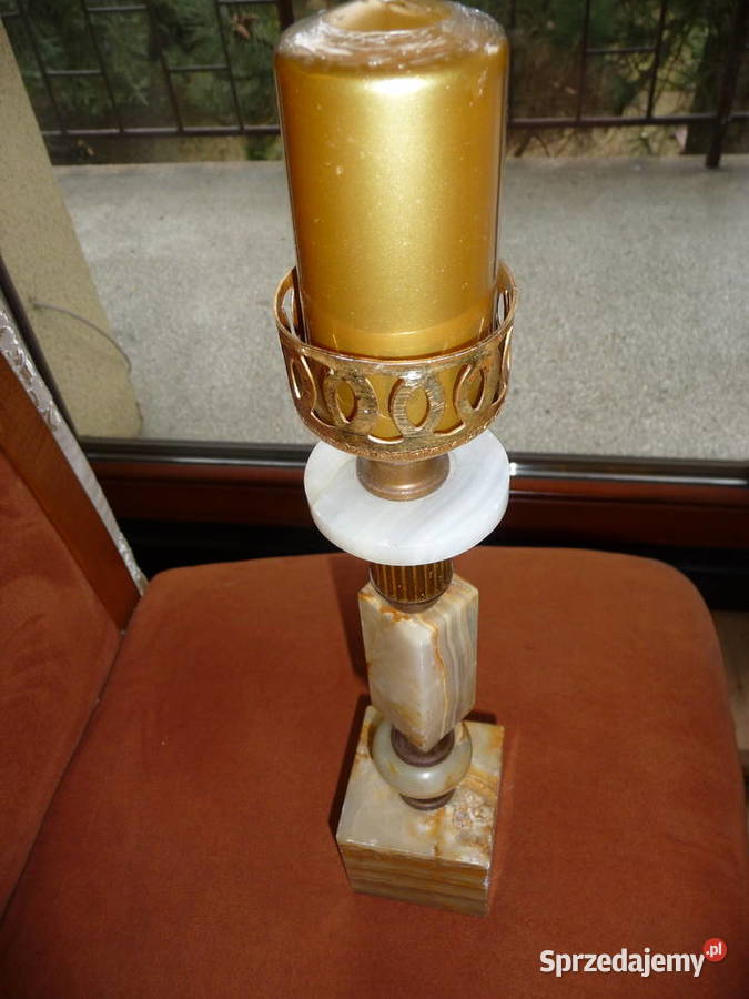 Świecznik z onyksu