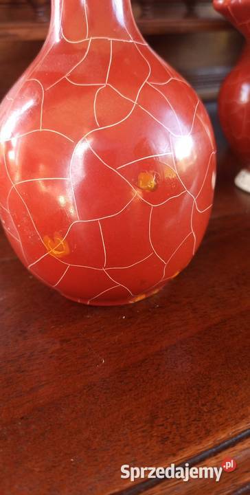 Wazon terakotowy antyczny dekor Porcelana i szkło pomorskie Gdańsk