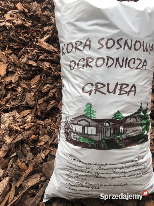 Kora sosnowa gruba sortowana DOSTAWA podłoża Warszawa