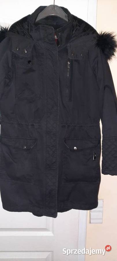 Kurtka czarna z odpinaną podpinką i kapturem Kurtki i płaszcze lubelskie Lublin