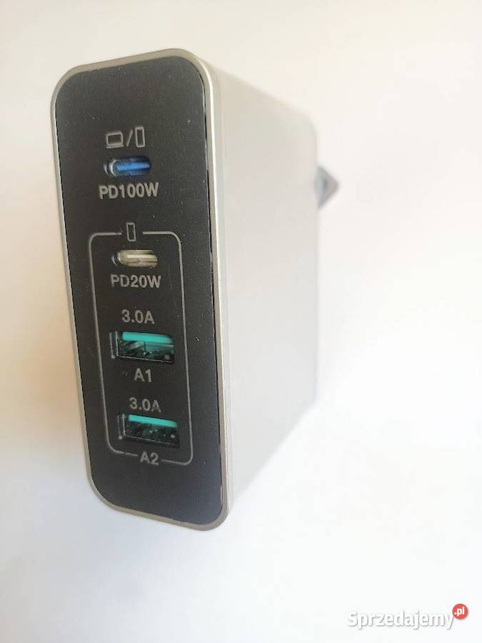 Ładowarka USB C USB A GaN TECH 100W 4 Porty małopolskie