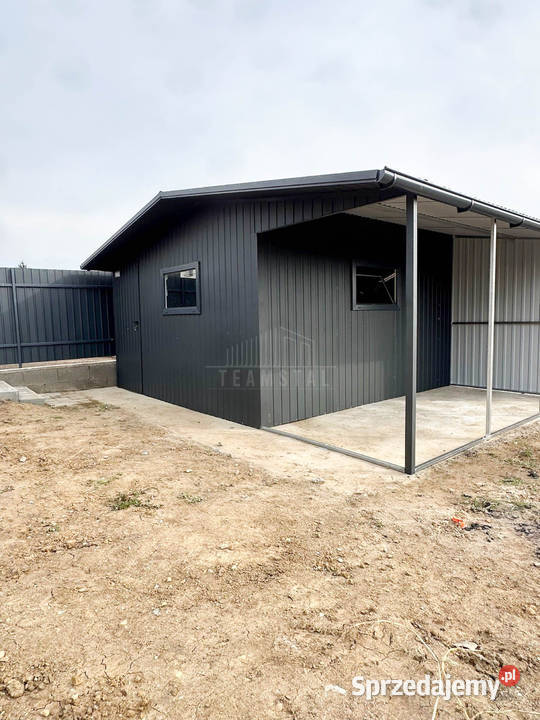 Garaż blaszany Domek Schowek 4x6m Wiata 2x6m Krynica-Zdrój