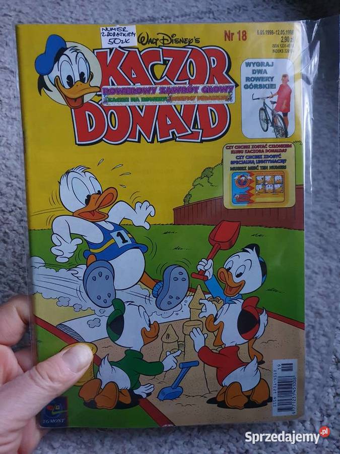 Kaczor Donald nr 18 - komiks z dodatkiem z 1998 roku