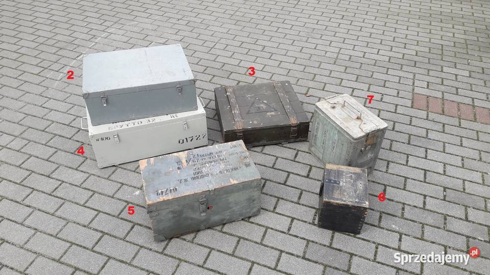 Skrzynka skrzynia wojskowa drewniana Vintage Gdynia sprzedam