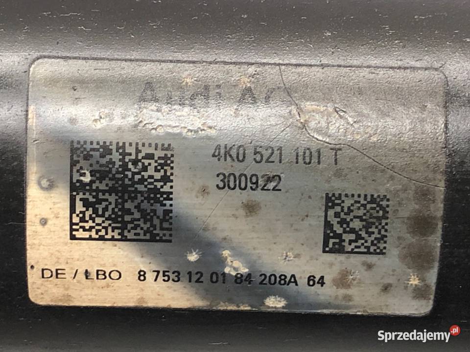 WAŁ NAPĘDOWY TYŁ AUDI A6 C8 Kombi 40 600 podkarpackie sprzedam