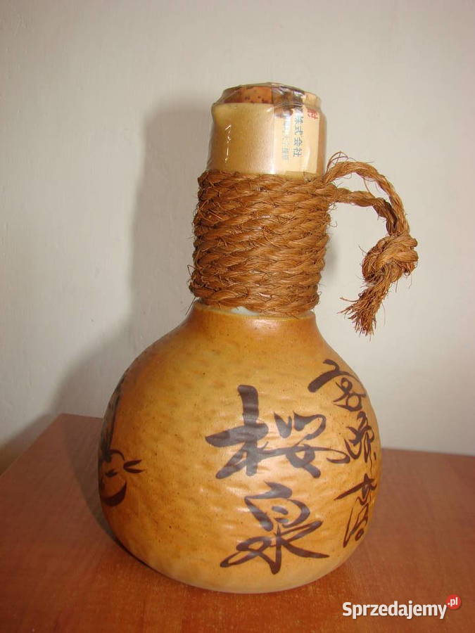 chińska kamionkowa pełna butelka Pruszcz Gdański