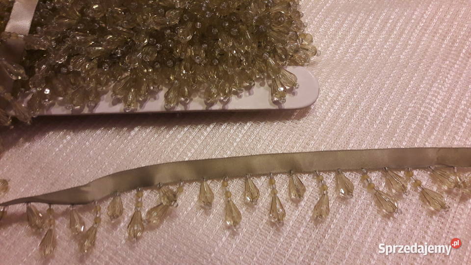 Taśma atłasowa z koralikami do Radom