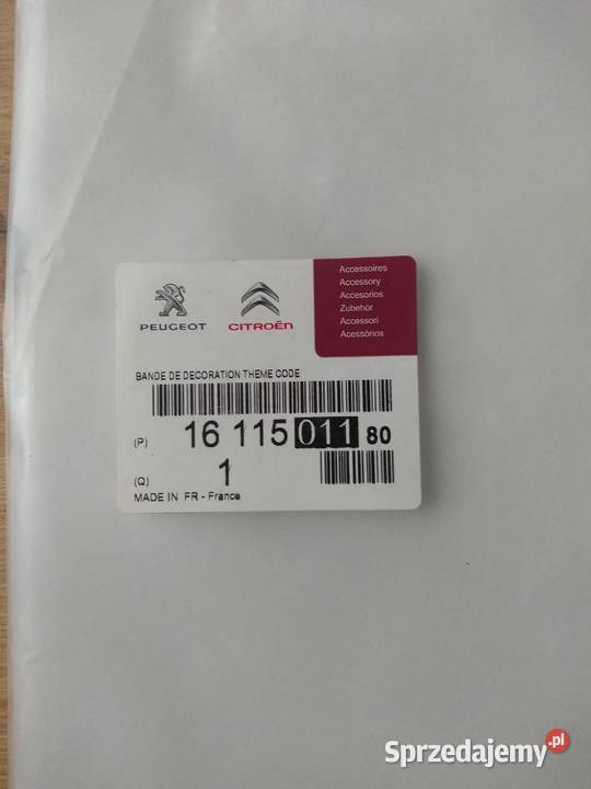 Zestaw naklejek akcesoryjnych Citroen C4 Cactus lubelskie Lublin sprzedam