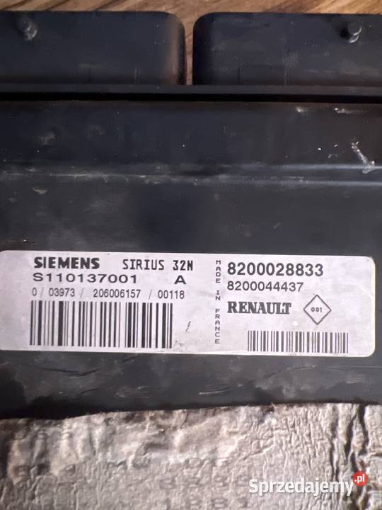 Komputer silnika renault 8200028833 Margonin