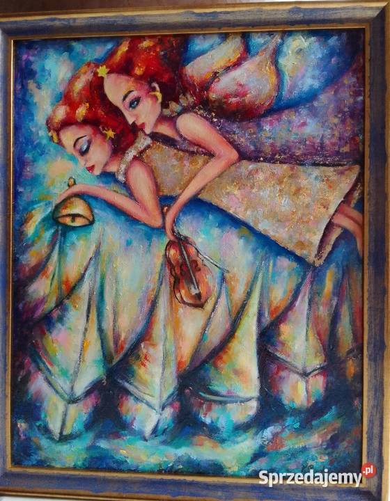 Obraz olejny ręcznie malowany abstrakcja Olsztyn