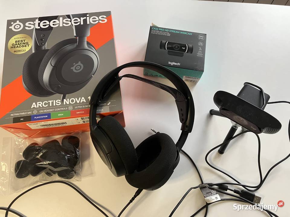 Słuchawki SteelSeries Arctis Nova 1 Kamera Kraków