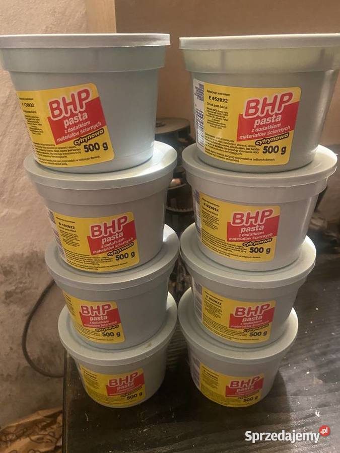 Pasta BHP cytrynowa z dadatkiem materiałów Pleszew