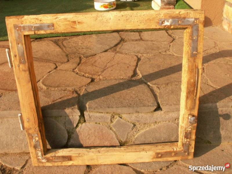 Rama okienna lustro aranżacja wnętrz 50x46 warmińsko-mazurskie Ełk