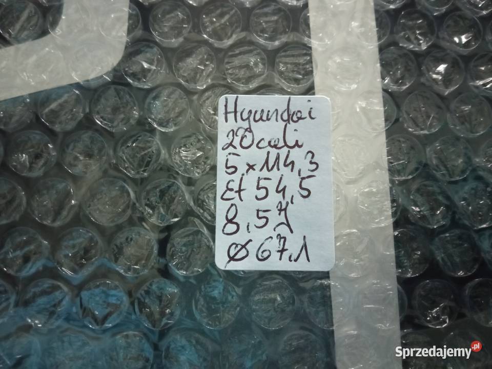 Felgi Hyundai 20 5x1143 et545 85J czujniki Szczukowskie Górki