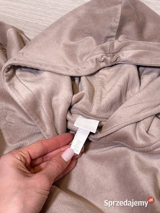 Dres S 36 welurowy HM beżowy dresy bluza kompel Warszawa