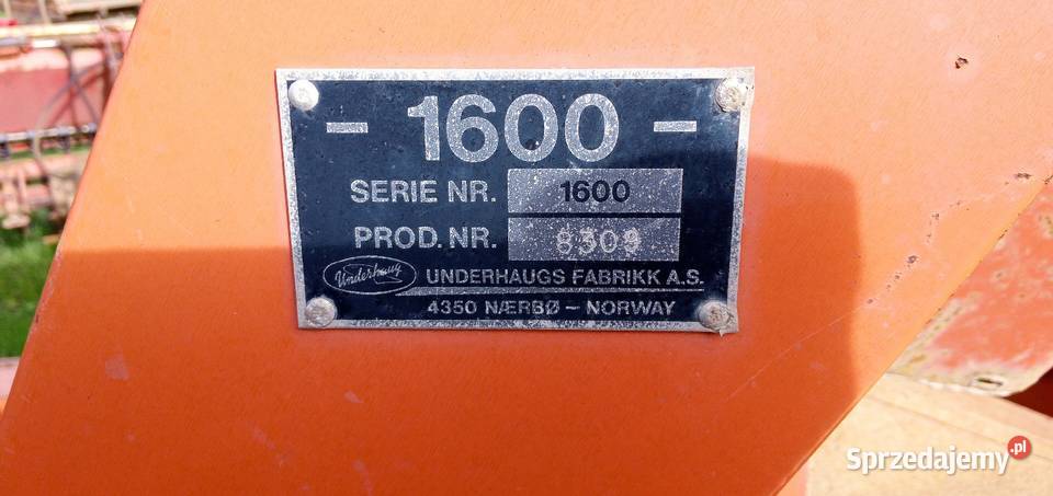 Underhaug 1600 Kombajn do Ziemniaków Szołtany