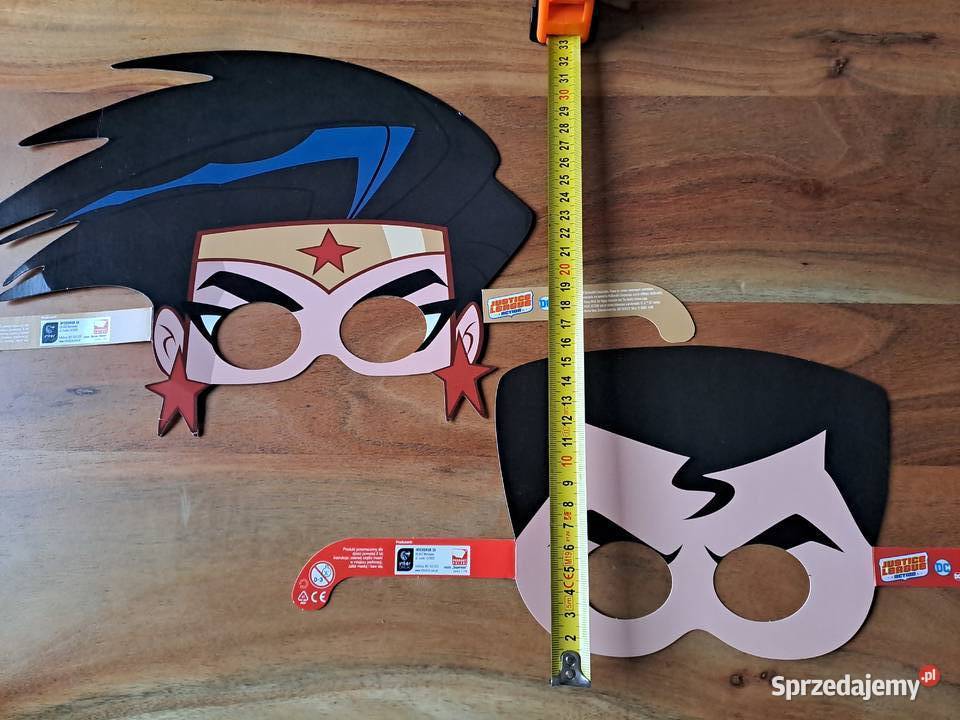 Papierowa maska Superman Wonder Woman Justice Warszawa