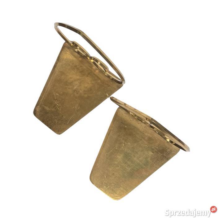 Mosiężne podpórki pod książki Hollywood Regency