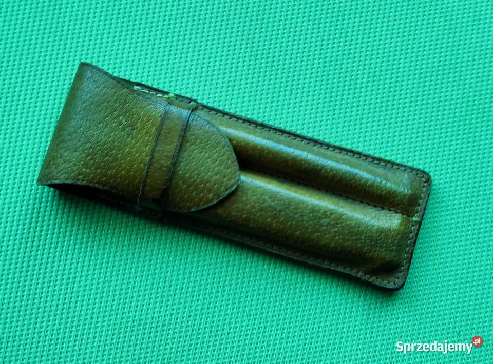 Skórzane potrójne etui futerał na pióro i Pruszków sprzedam