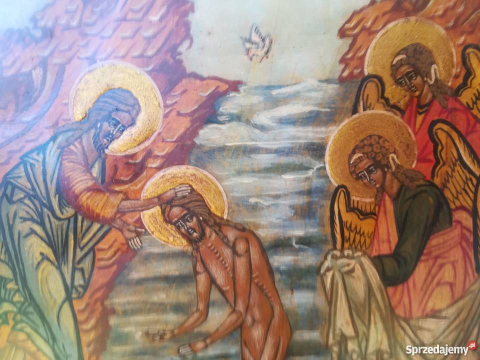 Ikona rosyjska Chrzest Jezusa Chrystusa Siedlce