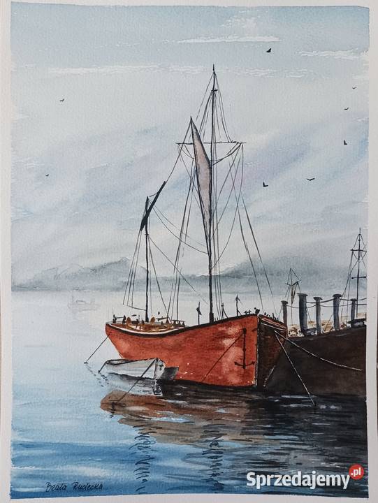 Akwarela Akwarelka Obraz pt Kei 31 x 23 sprzedam